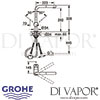 Grohe Minta Single-Lever Kitchen Sink Mixer Dimensions